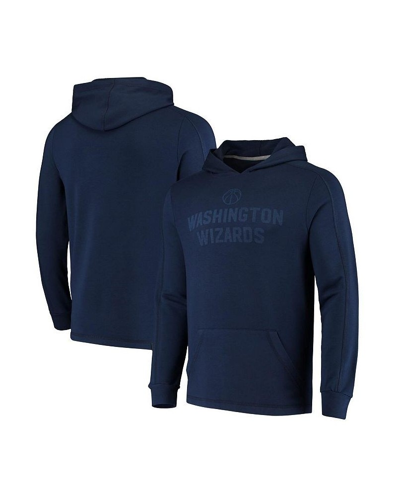 Men's Branded Navy Washington Wizards Versalux Running Hard Tri-Blend Pullover Hoodie $28.70 Sweatshirt