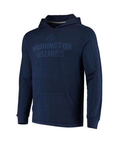 Men's Branded Navy Washington Wizards Versalux Running Hard Tri-Blend Pullover Hoodie $28.70 Sweatshirt