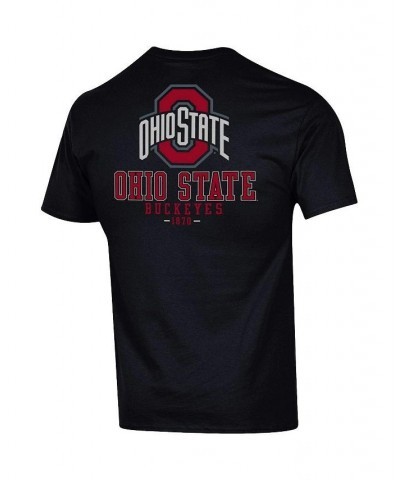 Men's Black Ohio State Buckeyes Team Stack 2-Hit T-shirt $26.09 T-Shirts