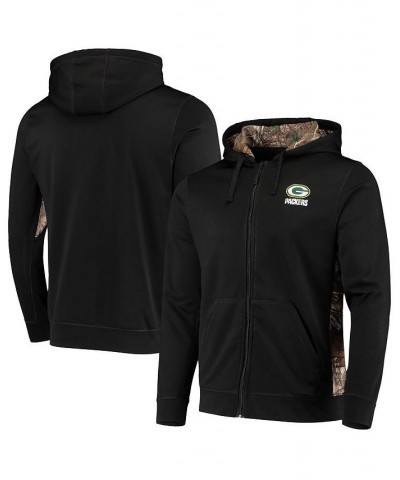 Men's Black, Realtree Camo Green Bay Packers Decoy Tech Fleece Full-Zip Hoodie $44.19 Sweatshirt