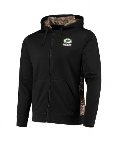 Men's Black, Realtree Camo Green Bay Packers Decoy Tech Fleece Full-Zip Hoodie $44.19 Sweatshirt