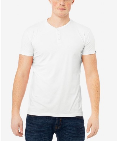 Men's Basic Henley Neck Short Sleeve T-shirt PD02 $17.39 T-Shirts