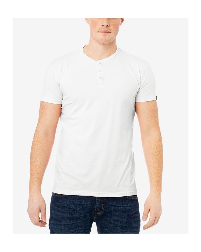 Men's Basic Henley Neck Short Sleeve T-shirt PD02 $17.39 T-Shirts