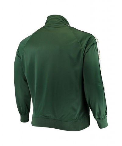 Men's Hunter Green Milwaukee Bucks Big and Tall Sleeve Taping Full-Zip Track Jacket $40.79 Jackets