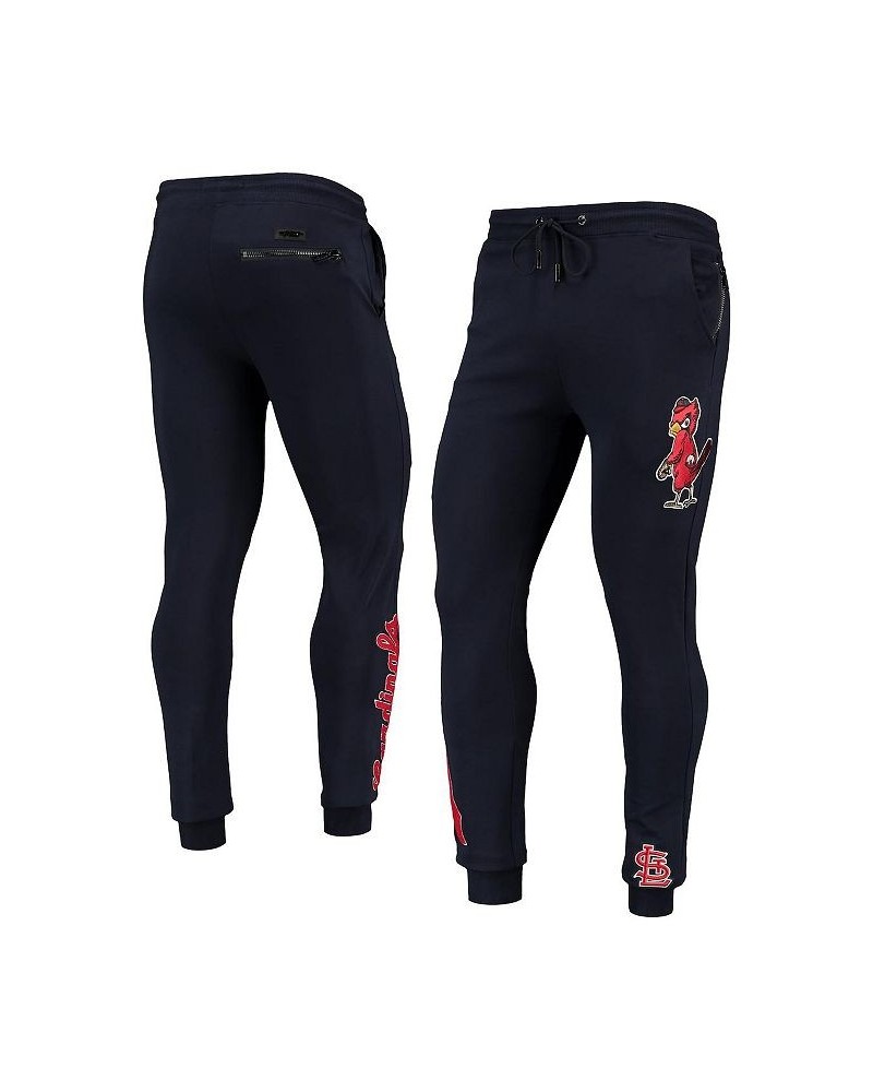 Men's Navy St. Louis Cardinals Logo Jogger Pants $44.00 Pants