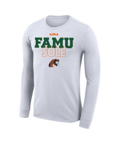 Men's and Women's x LeBron James White Florida A&M Rattlers 2023 On Court Bench Long Sleeve T-shirt $18.40 Tops