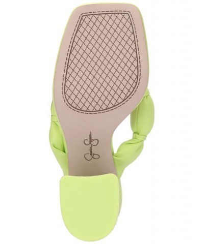 Women's Olimpio Square-Toe Slip-On Thong Sandals Green $42.57 Shoes