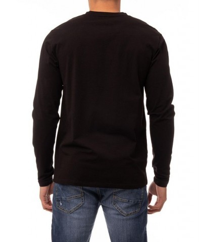 Men's Soft Stretch V-Neck Long Sleeve T-shirt PD01 $21.56 T-Shirts