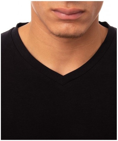 Men's Soft Stretch V-Neck Long Sleeve T-shirt PD01 $21.56 T-Shirts