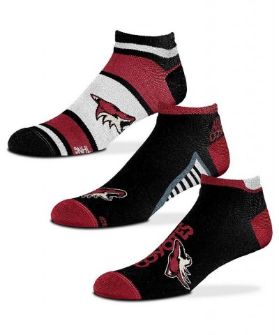 Men's Arizona Coyotes Three-Pack Show Me The Money Ankle Socks $14.74 Socks