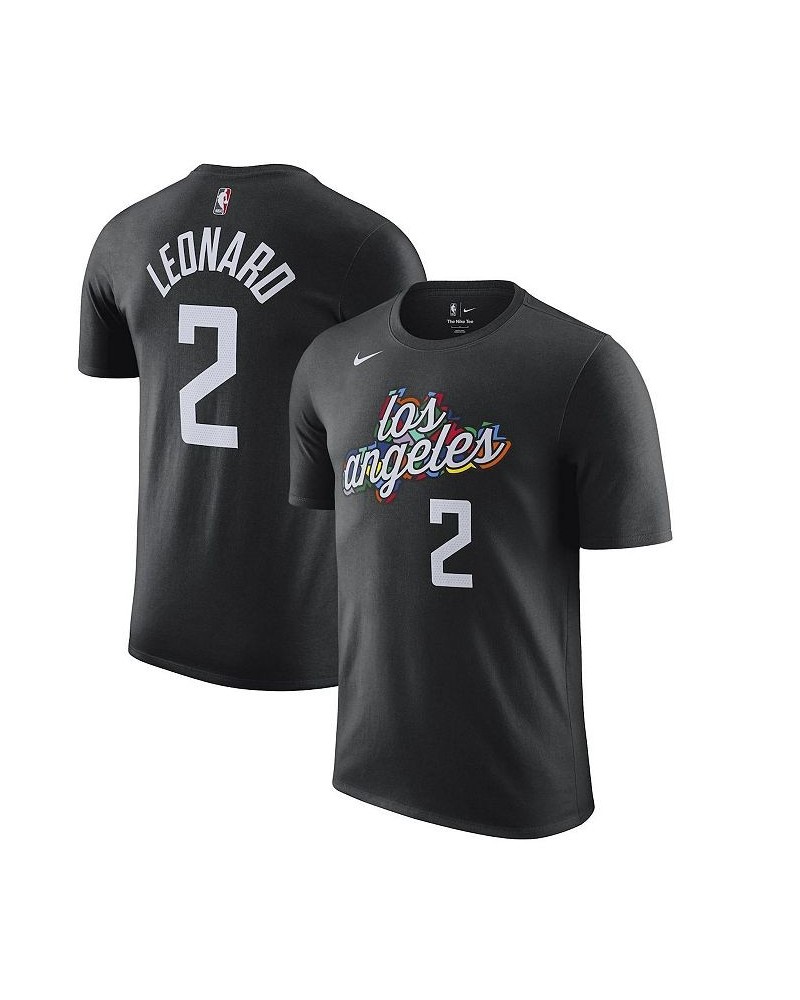 Men's Kawhi Leonard Black LA Clippers 2022/23 City Edition Name and Number T-shirt $19.35 T-Shirts