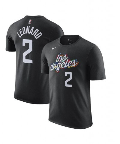 Men's Kawhi Leonard Black LA Clippers 2022/23 City Edition Name and Number T-shirt $19.35 T-Shirts