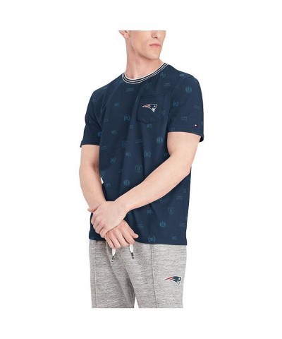 Men's Navy New England Patriots Essential Pocket T-shirt $23.21 T-Shirts