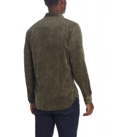 Men's Stretch Corduroy Shirt Green $11.23 Shirts