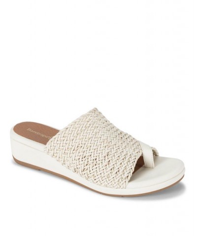 Abey Wedge Slide Sandals Tan/Beige $44.20 Shoes