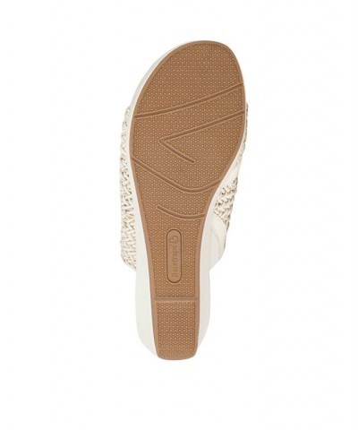 Abey Wedge Slide Sandals Tan/Beige $44.20 Shoes