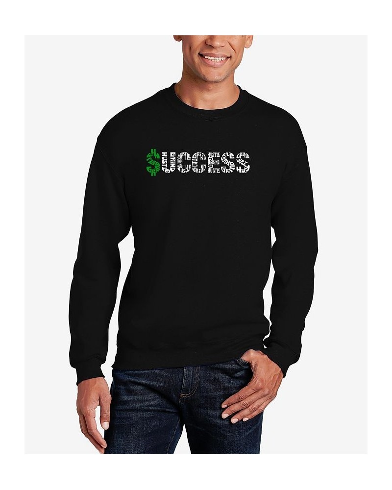 Men's Success Word Art Crew Neck Sweatshirt Black $23.50 Sweatshirt