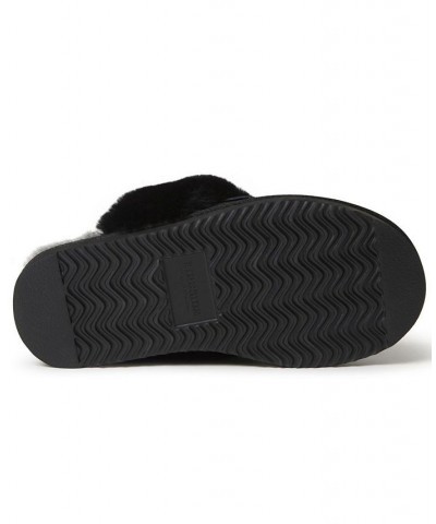 Women's Sydney Shearling Scuff Slippers Black $40.80 Shoes