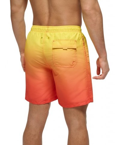 Men's OmbrÉ Sky Gradient 7" Swim Trunks Orange $22.75 Swimsuits