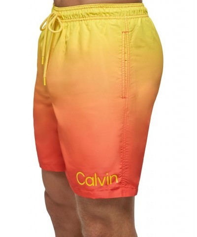 Men's OmbrÉ Sky Gradient 7" Swim Trunks Orange $22.75 Swimsuits