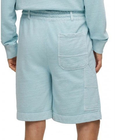 BOSS Men's Cotton-Blend Embroidered Relaxed-Fit Logo Shorts Blue $46.08 Shorts