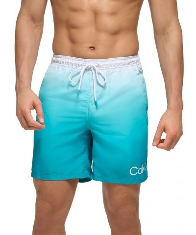 Men's OmbrÉ Sky Gradient 7" Swim Trunks Orange $22.75 Swimsuits