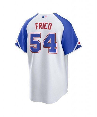 Men's Max Fried White Atlanta Braves 2023 City Connect Replica Player Jersey $68.00 Jersey