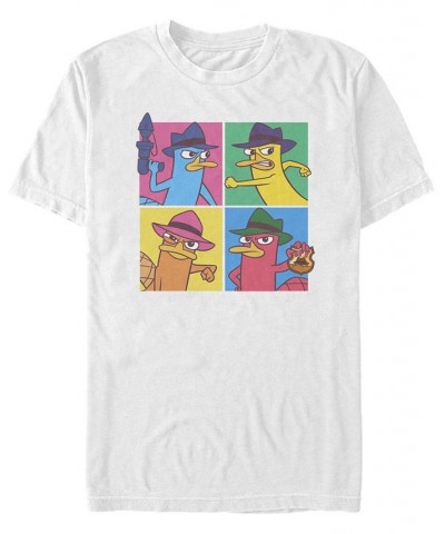 Men's Agent P Boxes Short Sleeve Crew T-shirt White $18.19 T-Shirts