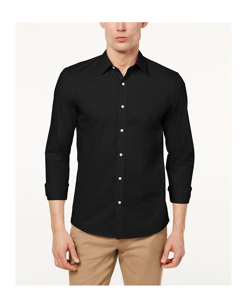 Men's Stretch Shirt Black $45.36 Shirts