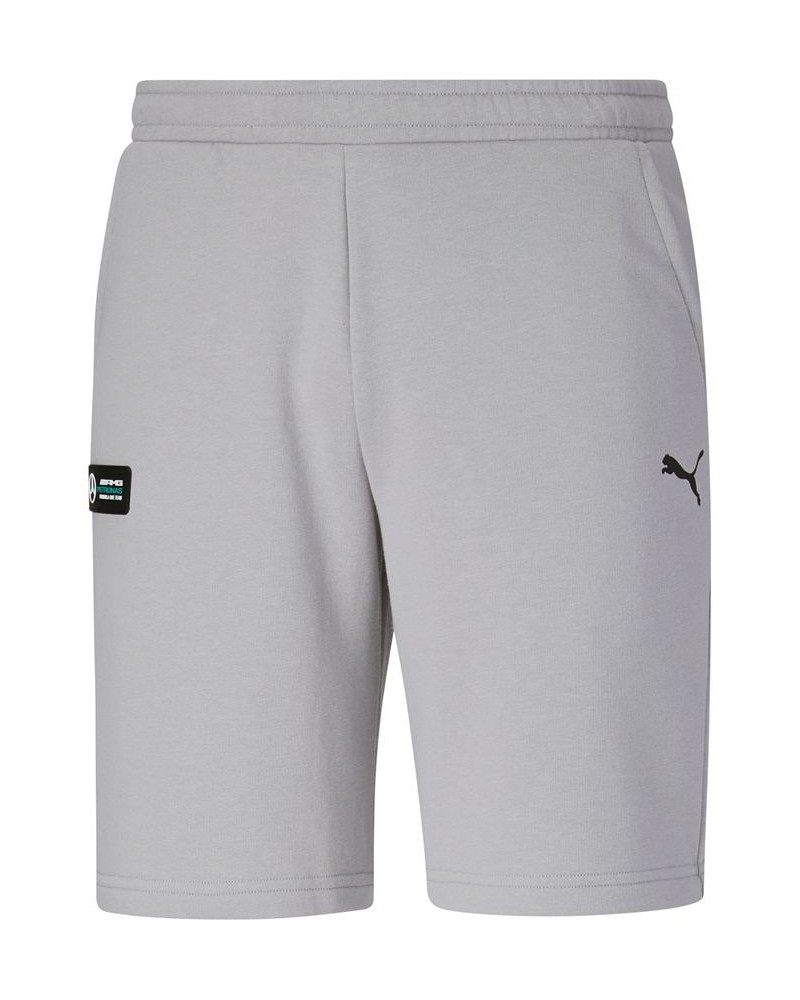 Men's Mercedes AMG Logo Essentials Silhouette Shorts Silver $31.20 Shorts