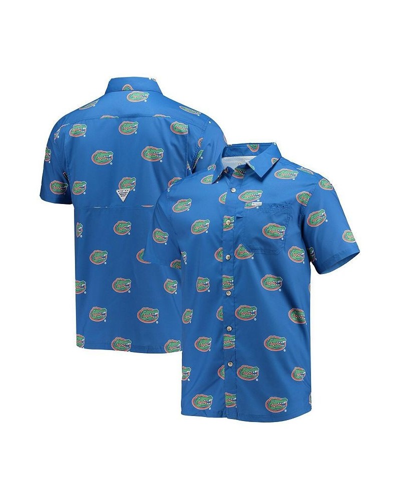 Men's Royal Florida Gators Super Slack Tide Omni-Shade Button-Up Shirt $30.00 Shirts