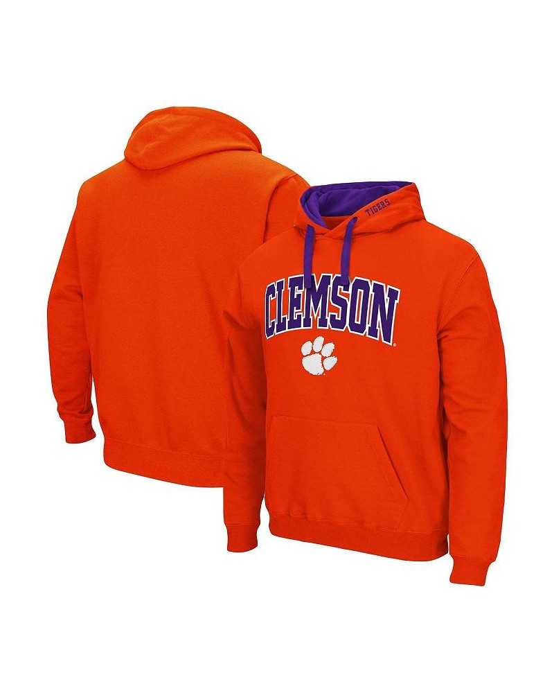 Men's Orange Clemson Tigers Big and Tall Arch and Logo 2.0 Pullover Hoodie $35.69 Sweatshirt