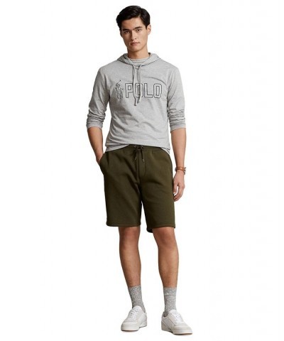 Men's Pony Jersey Hooded T-Shirt Gray $47.44 T-Shirts