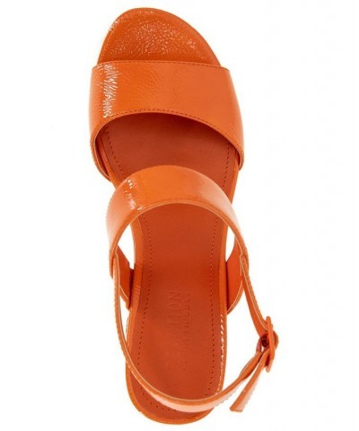 Women's Reebeka Platform Sandals Orange $46.53 Shoes