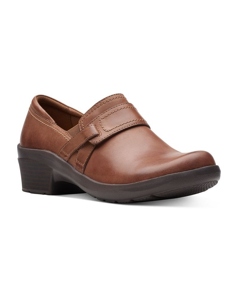 Women's Angie Poppy Slip-On Flats Brown $52.50 Shoes