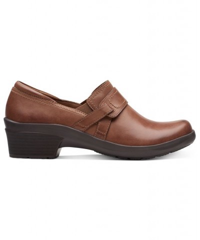 Women's Angie Poppy Slip-On Flats Brown $52.50 Shoes