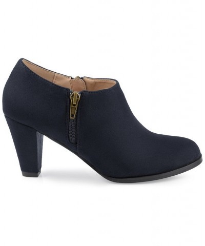 Women's Sanzi Low-Cut Booties Purple $47.00 Shoes