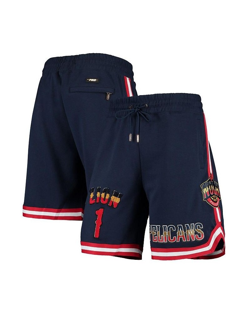 Men's Zion Williamson Navy New Orleans Pelicans Player Shorts $50.40 Shorts