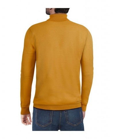 Men's Turtleneck Pull Over Sweater Mustard $22.00 Sweaters