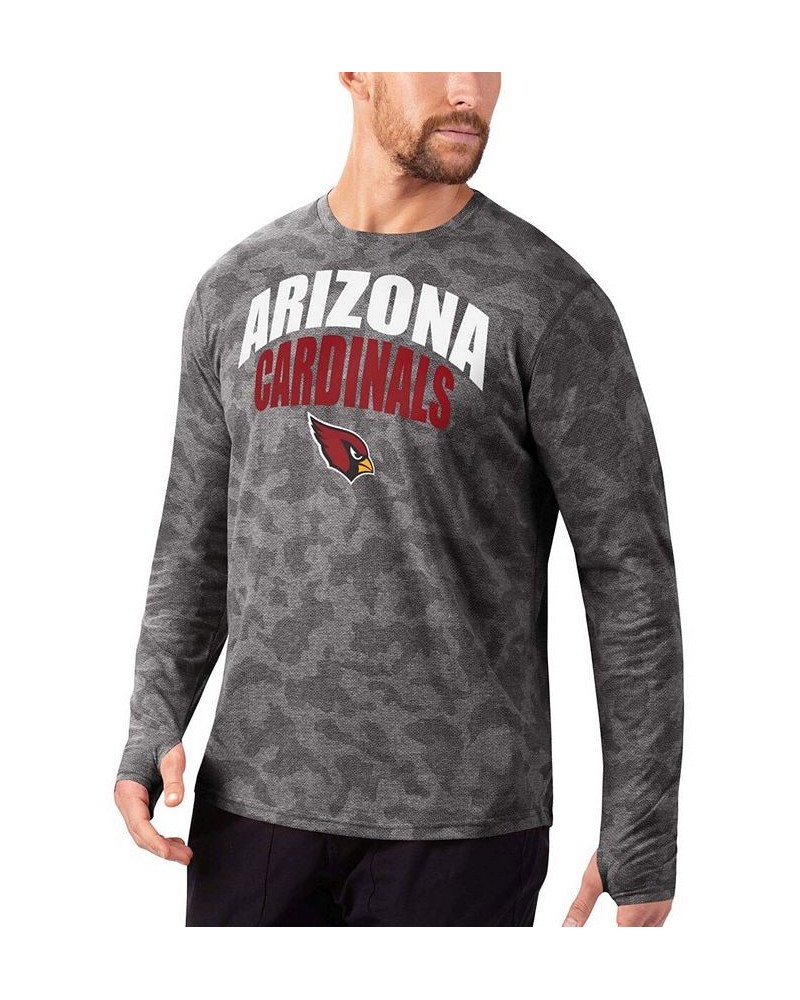 Men's Black Arizona Cardinals Camo Performance Long Sleeve T-shirt $32.90 T-Shirts