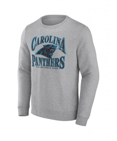 Men's Branded Heathered Charcoal Carolina Panthers Playability Pullover Sweatshirt $27.95 Sweatshirt