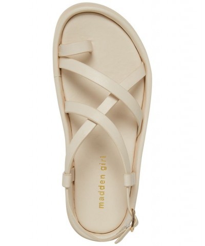 Tropez Strappy Toe-Ring Footbed Sandals Tan/Beige $33.15 Shoes