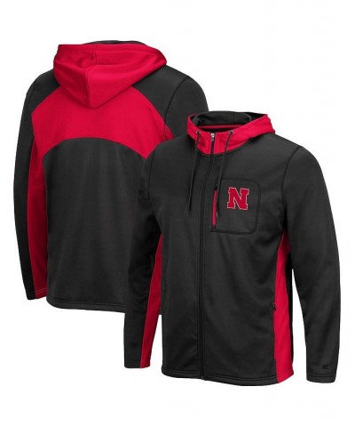 Men's Black Nebraska Huskers Luge 2.0 Full-Zip Hoodie $37.50 Sweatshirt