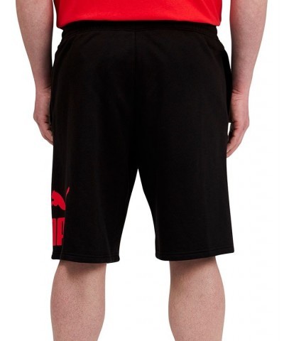 Men's Elastic Drawstring 10" Shorts Black/ High Risk Red $14.56 Shorts