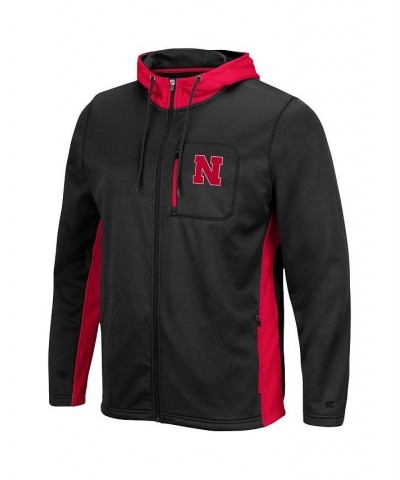 Men's Black Nebraska Huskers Luge 2.0 Full-Zip Hoodie $37.50 Sweatshirt