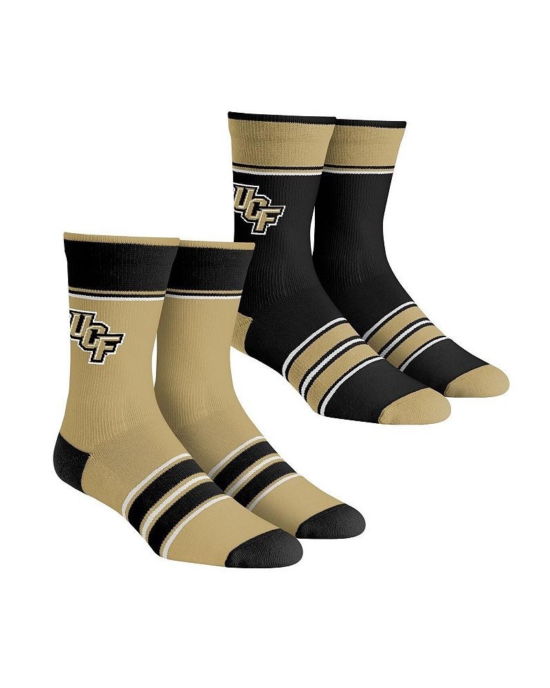 Men's and Women's Socks UCF Knights Multi-Stripe 2-Pack Team Crew Sock Set $14.70 Socks