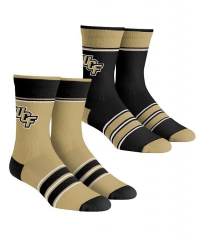 Men's and Women's Socks UCF Knights Multi-Stripe 2-Pack Team Crew Sock Set $14.70 Socks