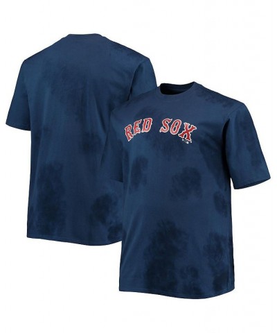 Men's Navy Boston Red Sox Big and Tall Tie-Dye T-shirt $25.49 T-Shirts