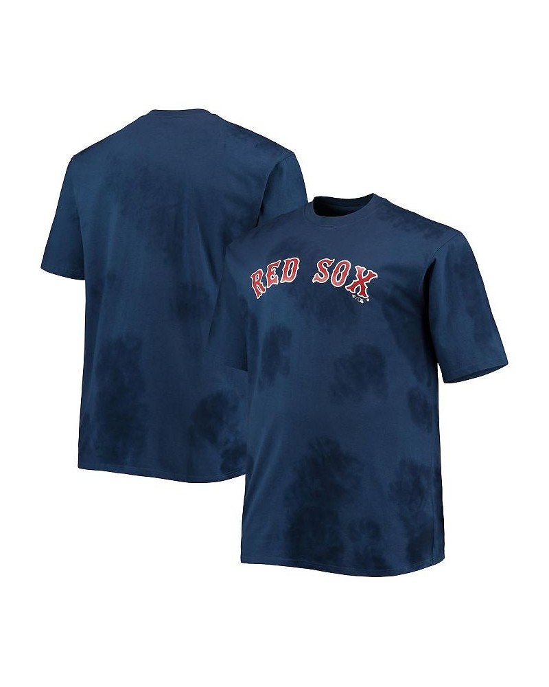 Men's Navy Boston Red Sox Big and Tall Tie-Dye T-shirt $25.49 T-Shirts