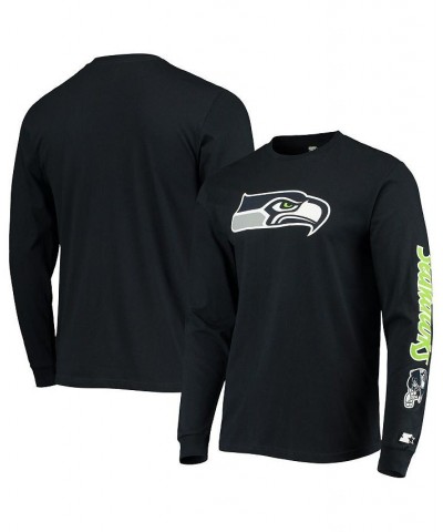 Men's College Navy Seattle Seahawks Halftime Long Sleeve T-shirt $29.69 T-Shirts